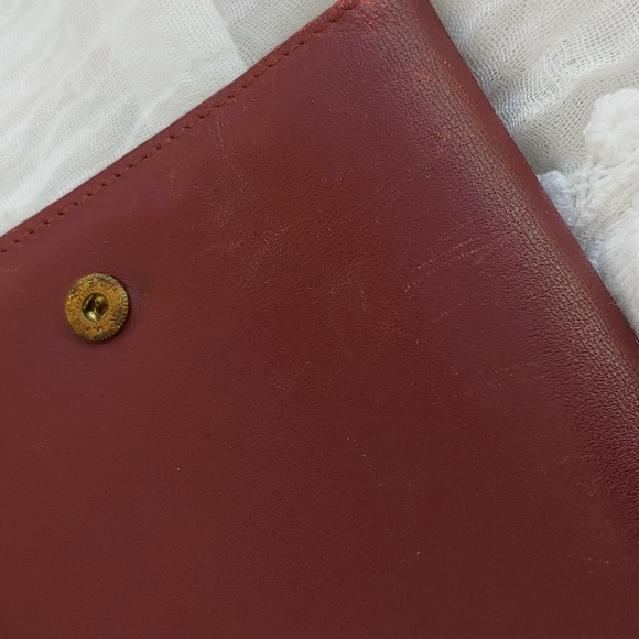 Cartier Kisslock Tri-fold Bordeaux Long Leather Wallet - Picture 12 of 17